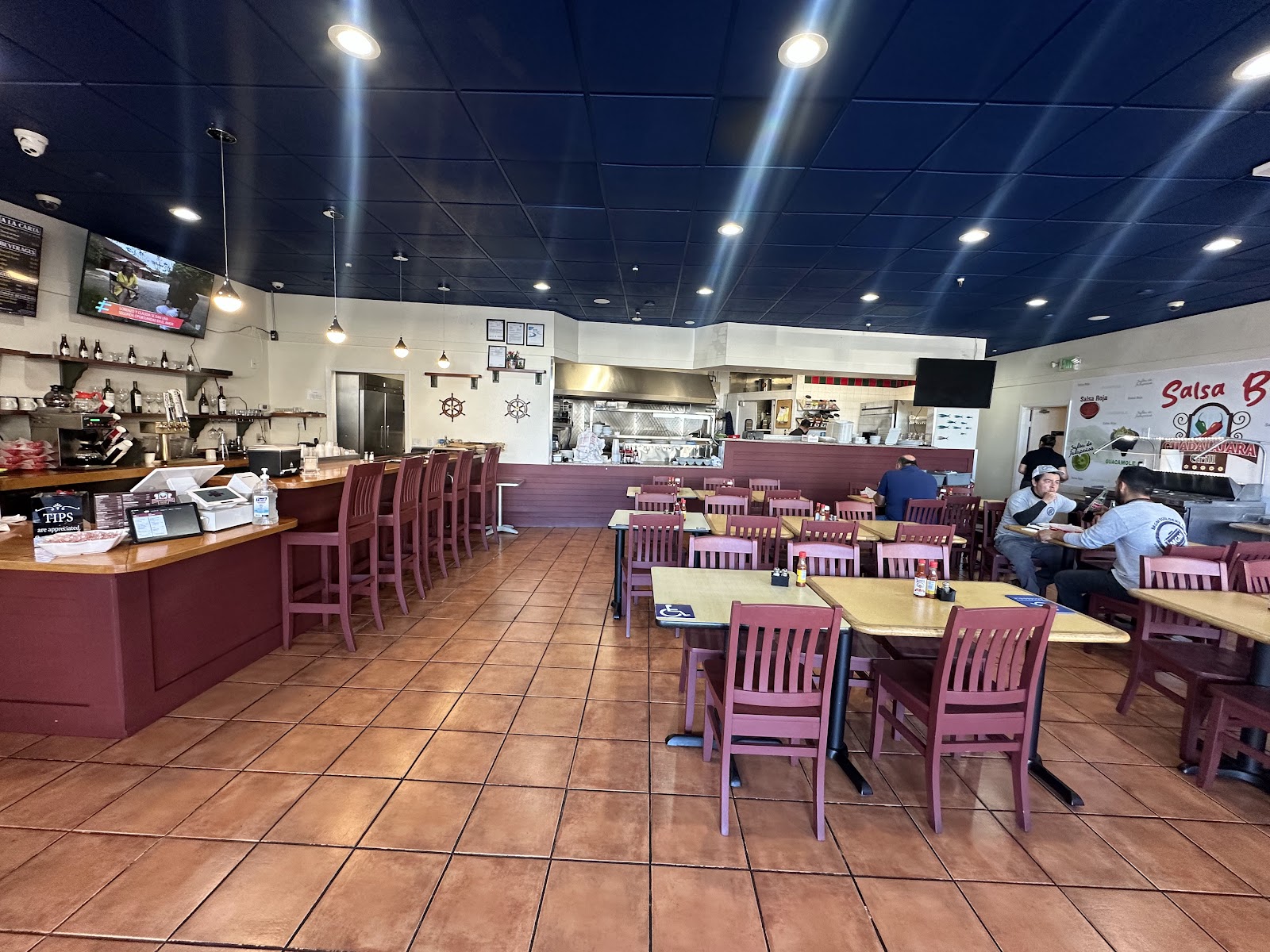 Dining room and bar at Guadalajara Grill #02 in Belmont, CA